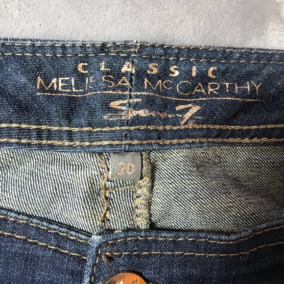 Melissa McCarthy Seven7 Women's Bootcut Jeans Size 20 Blue High Rise - Picture 9 of 16